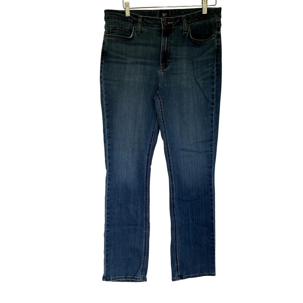 Lee medium wash blue jeans women's size 14 long casual denim staple item‎ pants